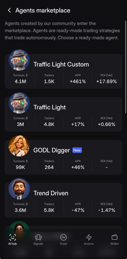 AI Hub / Agents marketplace