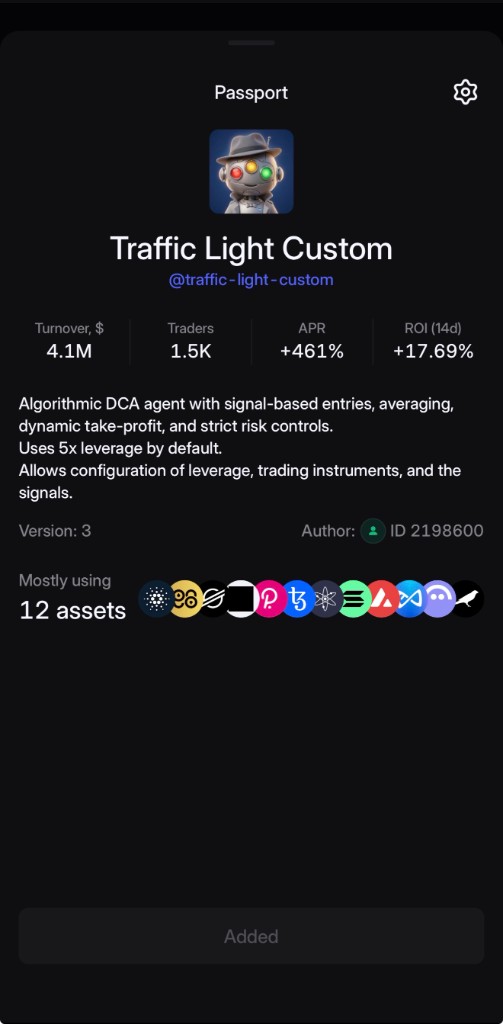 Agent card