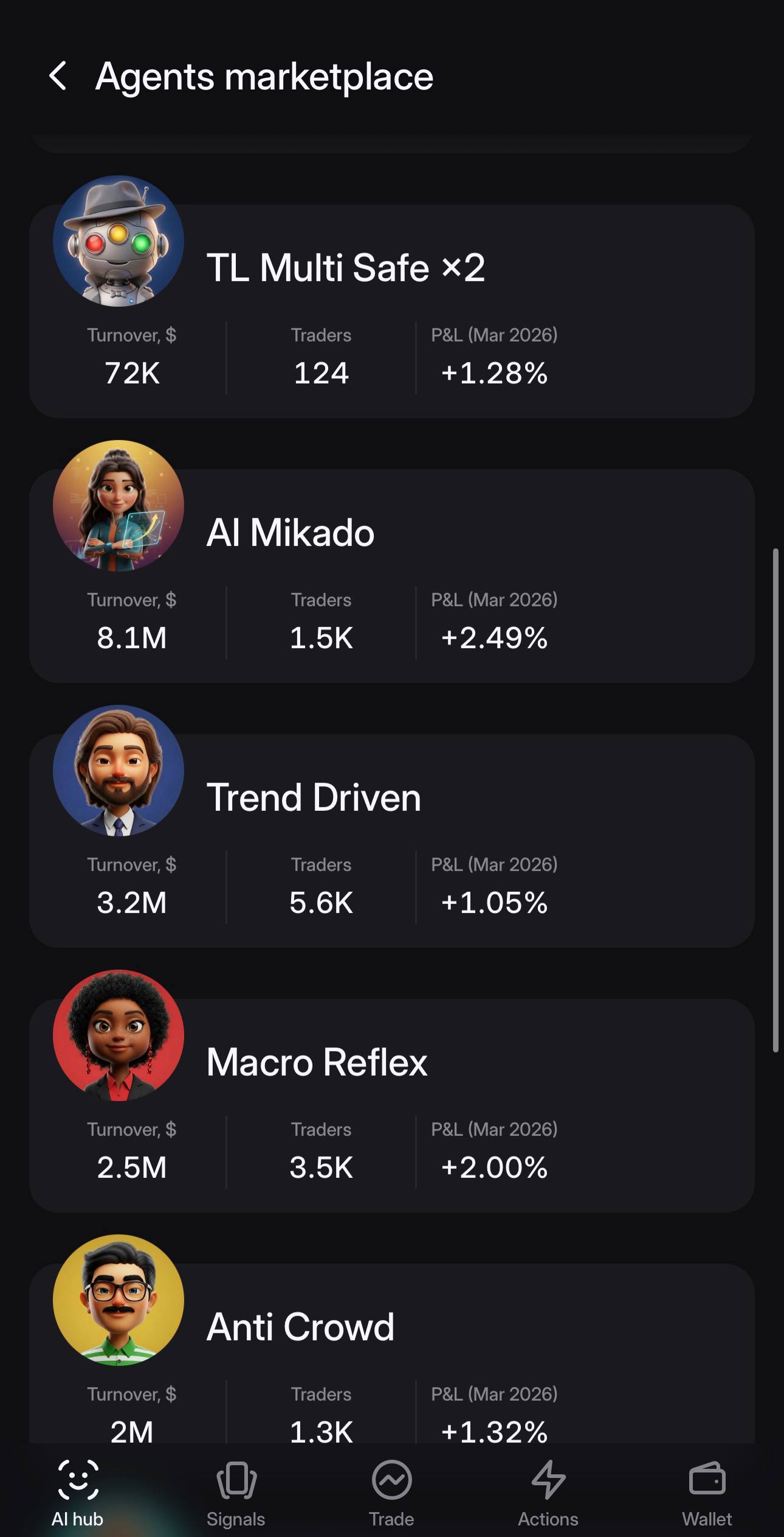 Walbi Agents Marketplace