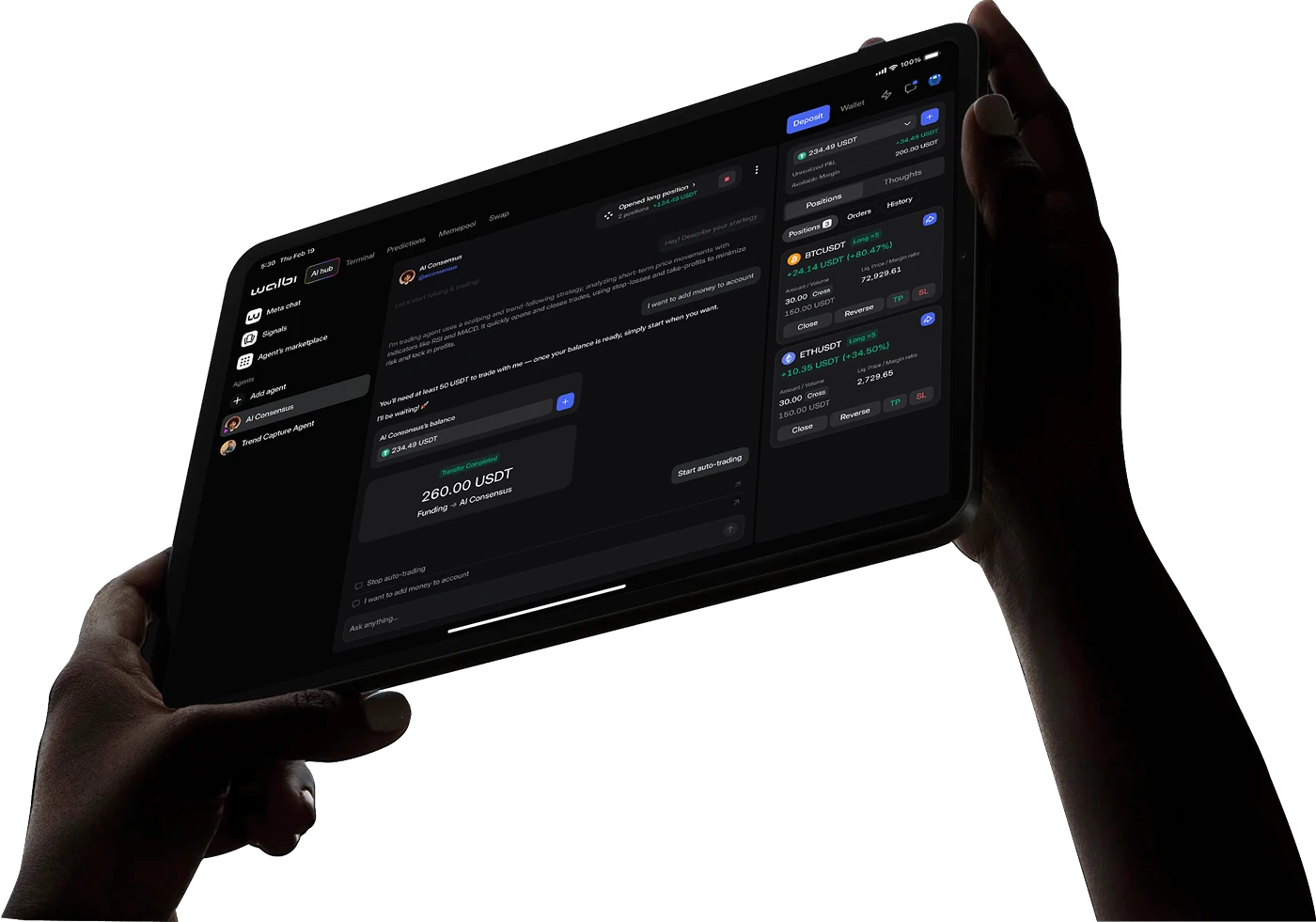 Agente de IA da Walbi